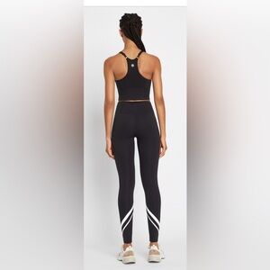Tory Sport Black Chevron Leggings